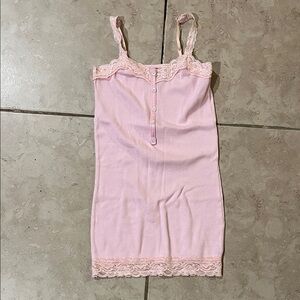 Flower by Zoe  Pink Lace Detail Top